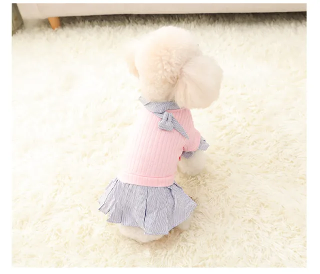 Dog Clothes Thin Style Small Dog Pet Trendy Autumn And Winter Clothes Pink - Shop at LoveMi