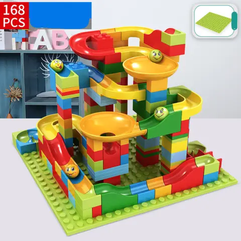Children's Slide Blocks Are Compatible with Plastic Assembly