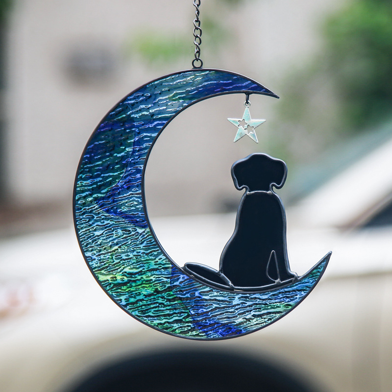 Title 1, Moon XINGX Dog Creative Color Water-wave Glass ...