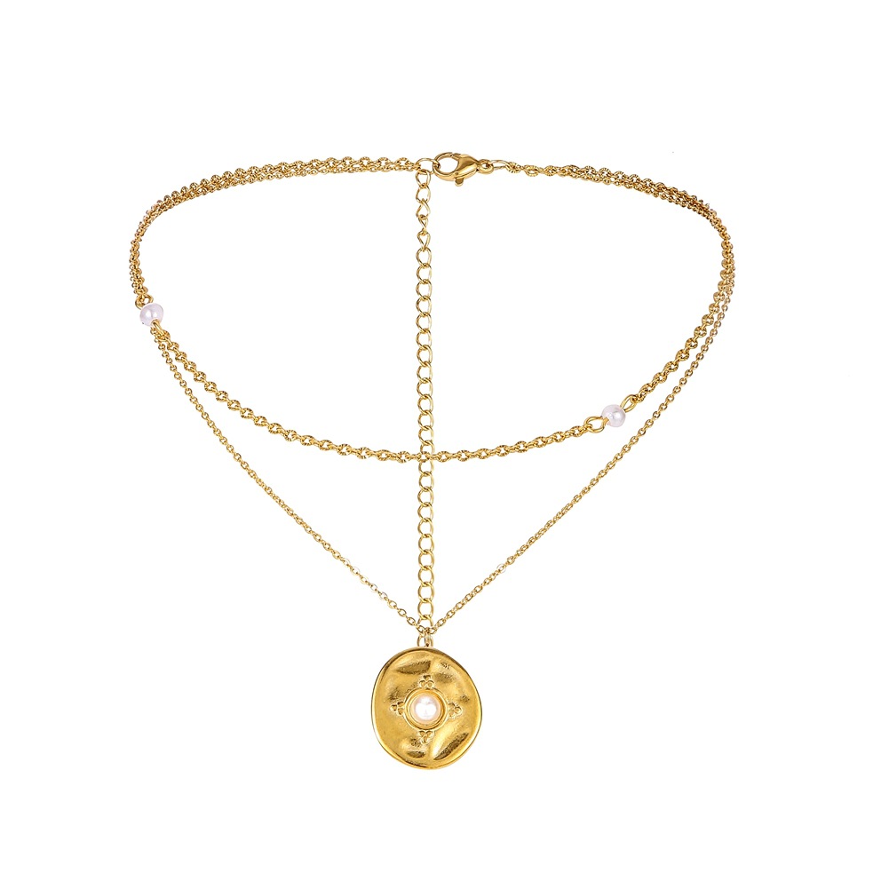 Vintage Coin Pearl Pendant Item
