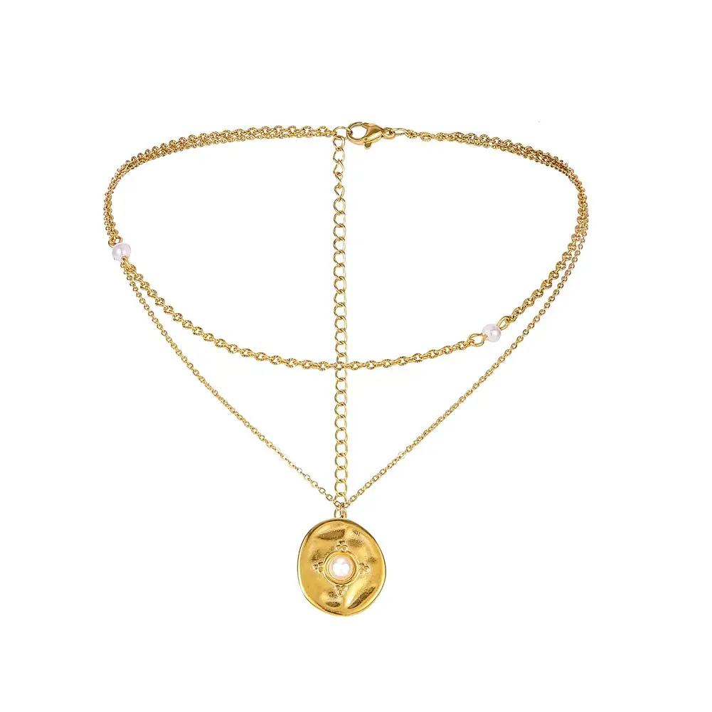 Vintage Coin Pearl Pendant Item
