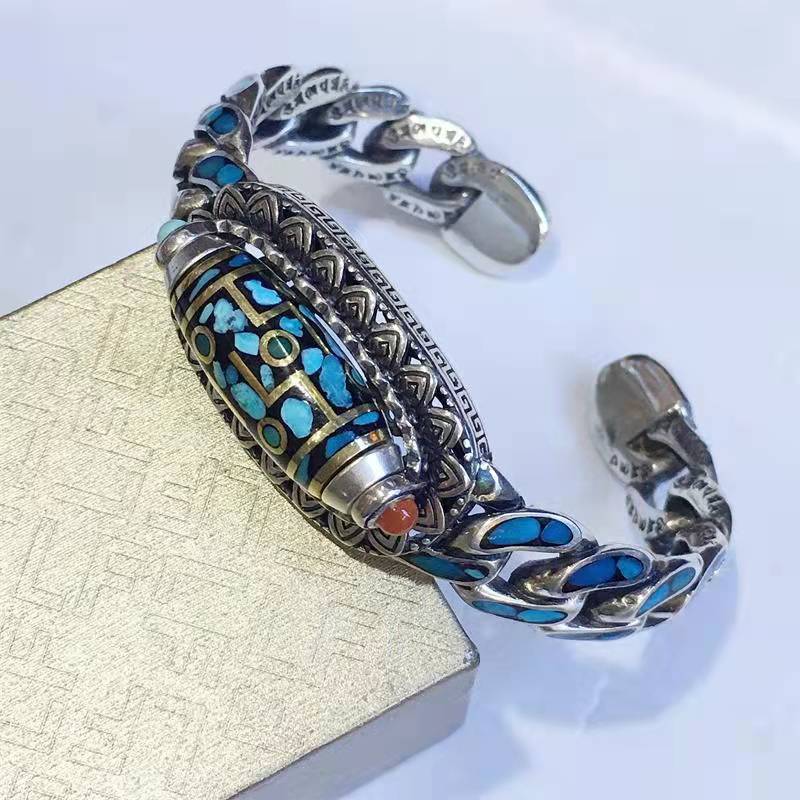 Five-character Mantra Transfer Bracelet From Ulan Flower To Tianzhu
