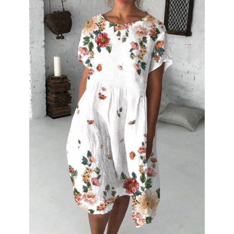 Summer Women's Fashion Print Dress