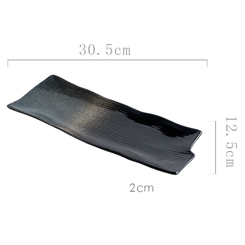 Title 12, Creative Ceramic Irregular Long Flat Plate