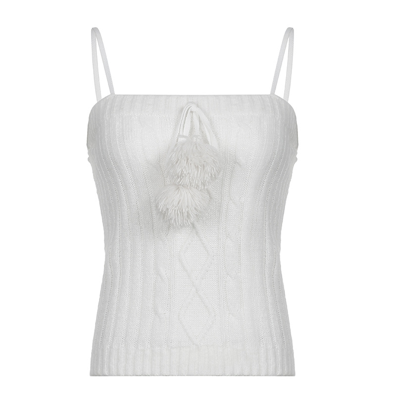 Individualized Pure Color Wool Sling Vest