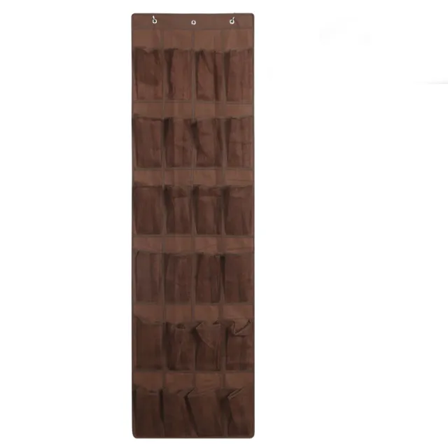 Shoe Storage Hanging Bag Behind Non woven Door Coffee - Shop at LoveMi