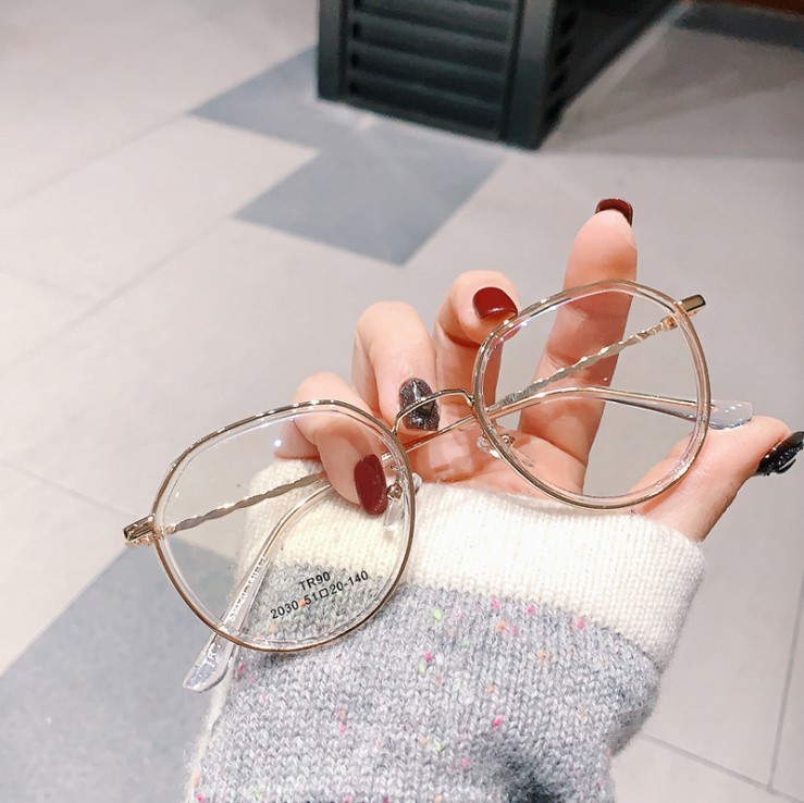 The New Polygonal Anti-blue Light Glasses Frame Korean Version - Image 2