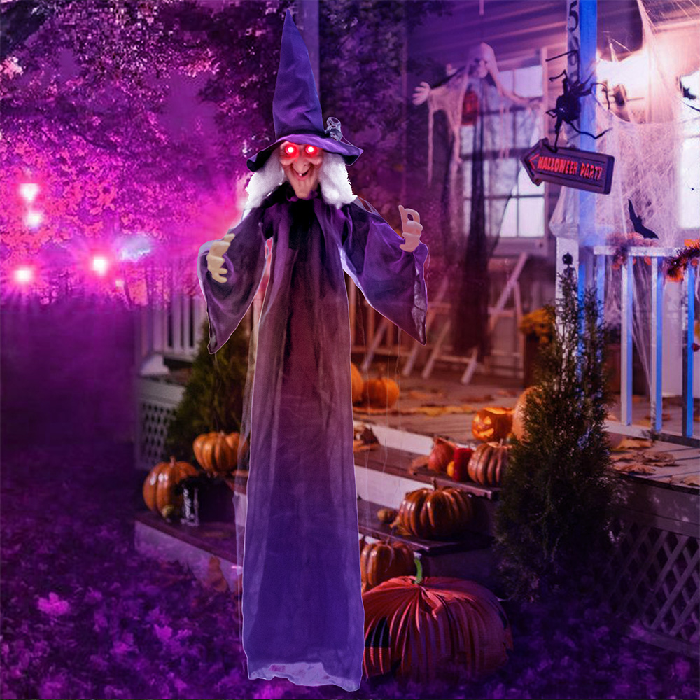 Hanging Halloween Decoration With Pre-Recorded Phrases