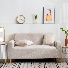 All-inclusive Fabric Leather Chaise Cover Cloth Living Room Simple - Cosmic Waves - View 1