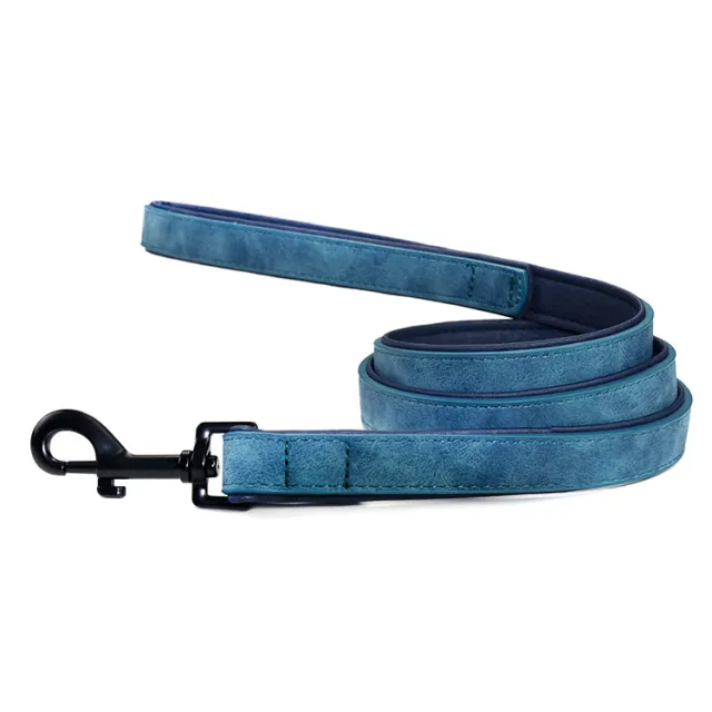 Pet Dog Leash Pull resistant Leather Products Blue - Shop at LoveMi