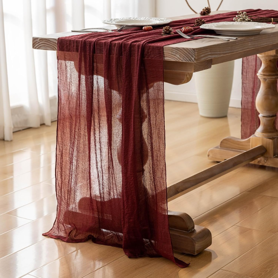 Cheesecloth Table Runner 120 Inches