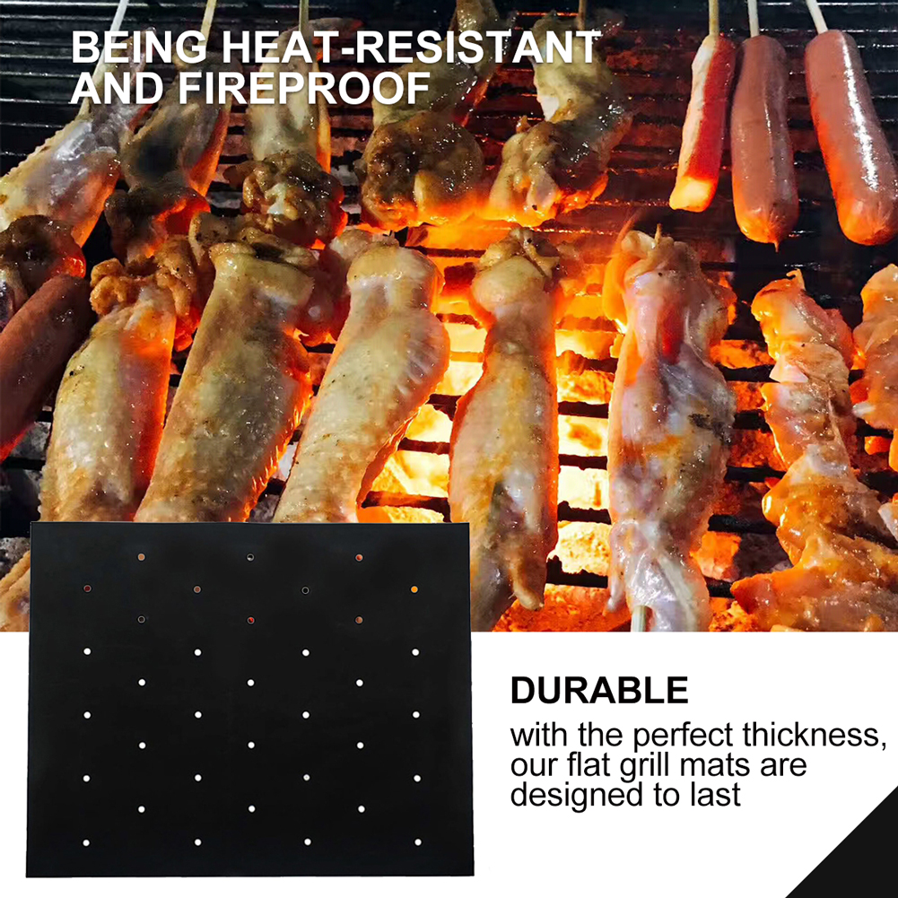 Title 5, Thickened BBQ Non-stick Barbecue Mat Barbecue M...