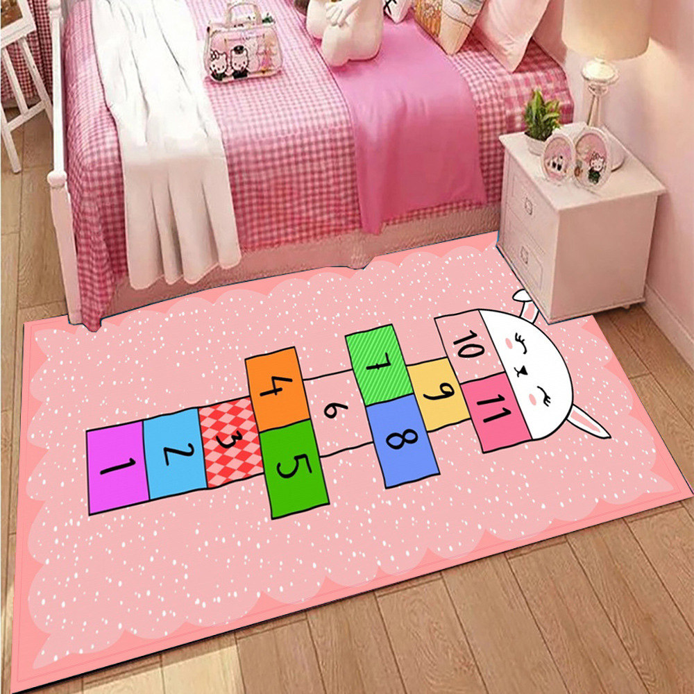 968f63ee 8541 4e05 b675 42064f4f3f12 - Cartoon Bedroom Floor Mat Flannel Absorbent Mat