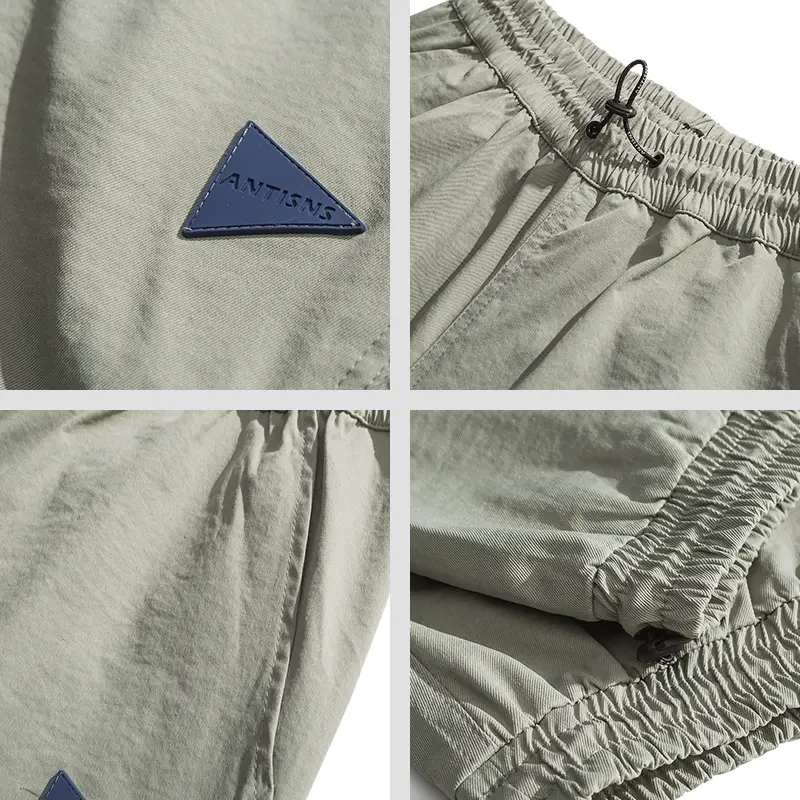 Drawstring Overalls Trendy All-match Men's Nine-point Casual Pants
