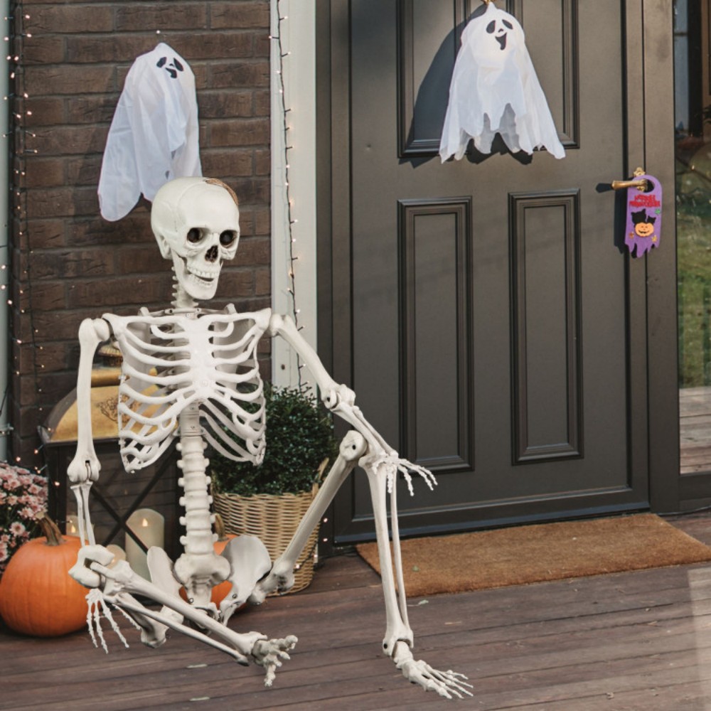 5.4 FT Halloween Skeleton Decoration Life Size Large Skeleton
