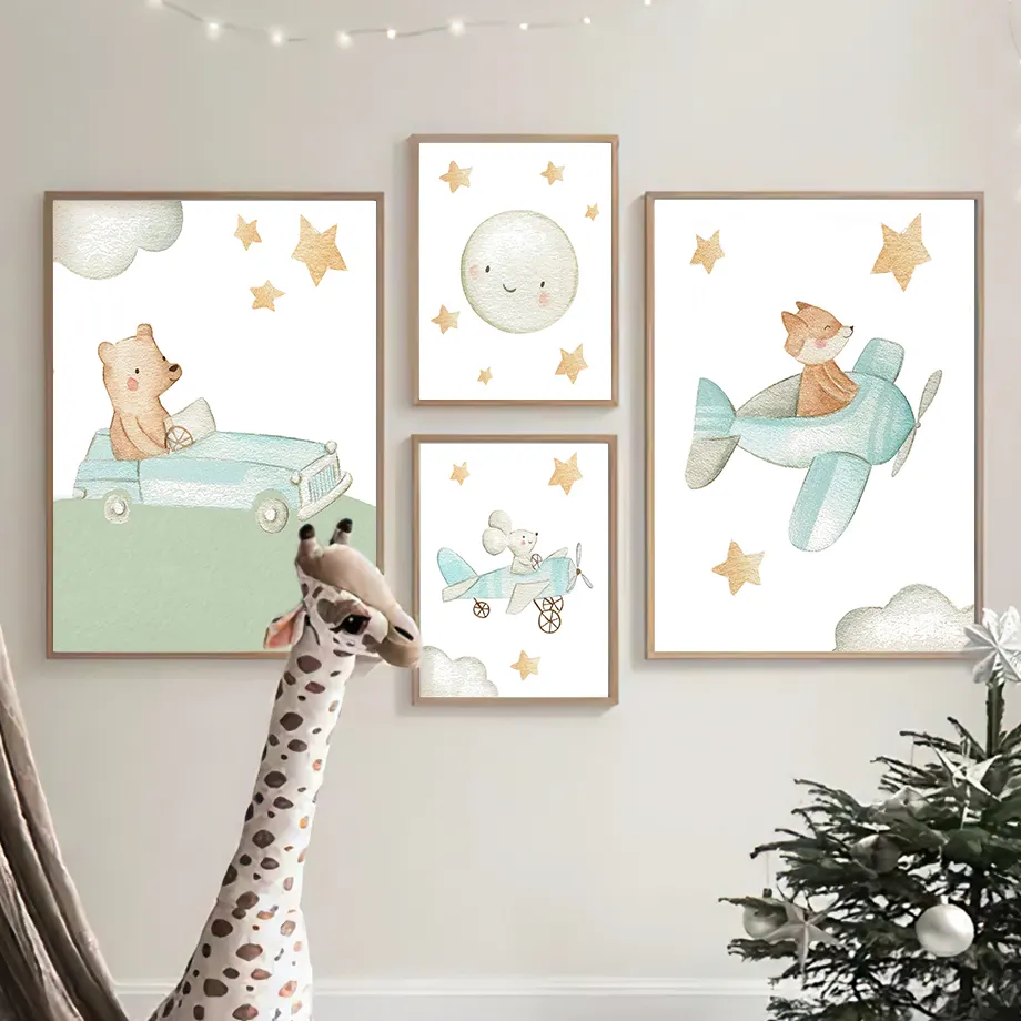 Children's Room Wall Decor Art Canvas Painting