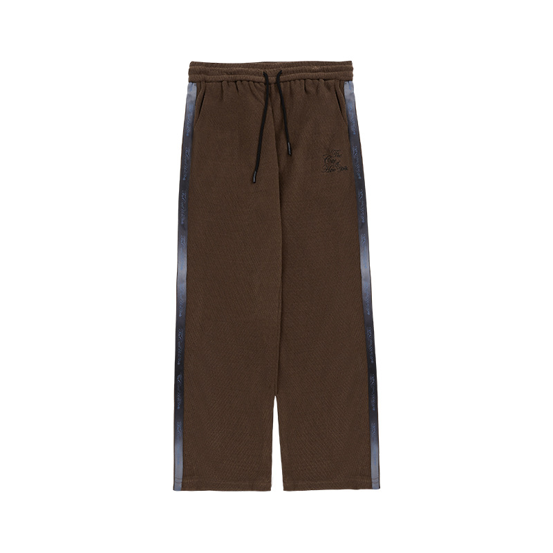 Title 2, Herren Retro Hose mit seitlichem Streifen und F...