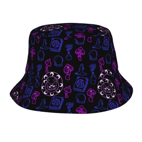 Bucket Hat Psychedelic Magic Mushrooms Fisherman Reflect - Picture 35 of 60