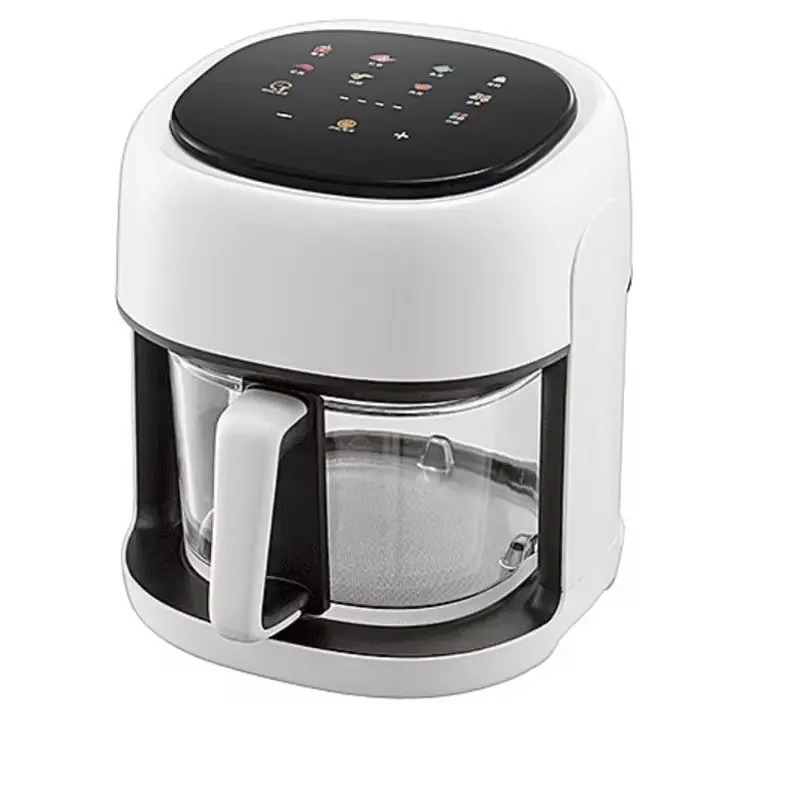 White Electric Air Fryer 4-5L, Microcomputer Control