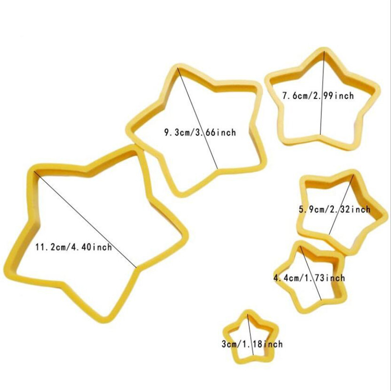 Title 5, Die cutting of five star baking sugar biscuit