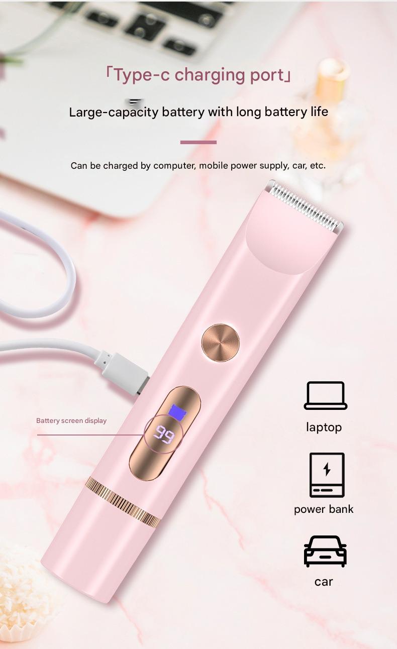 Women's Hair Trimmer, Baby Hair Clipper, Women's Pubic Hair Trimmer, Hair Removal Device, Dry And Wet Use — foto 2