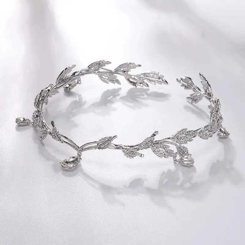 Forest Leaves Crown Bridal Fairy Hairpin Headdress
