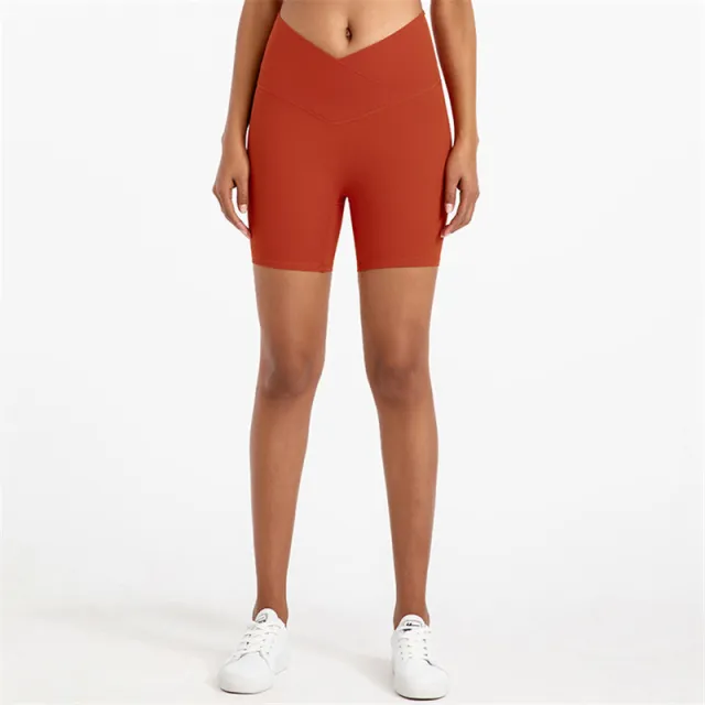 New Yoga Women's Outer Wear Running Tight Shorts 2201Deep Calendula - Shop at LoveMi