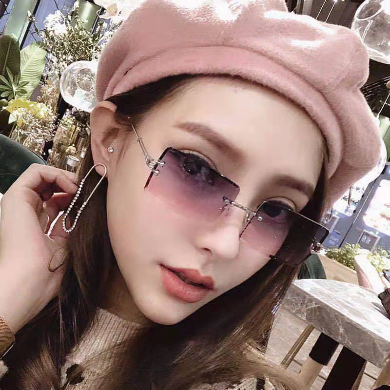 New Fashion European And American Rimless Sunglasses - Image 15