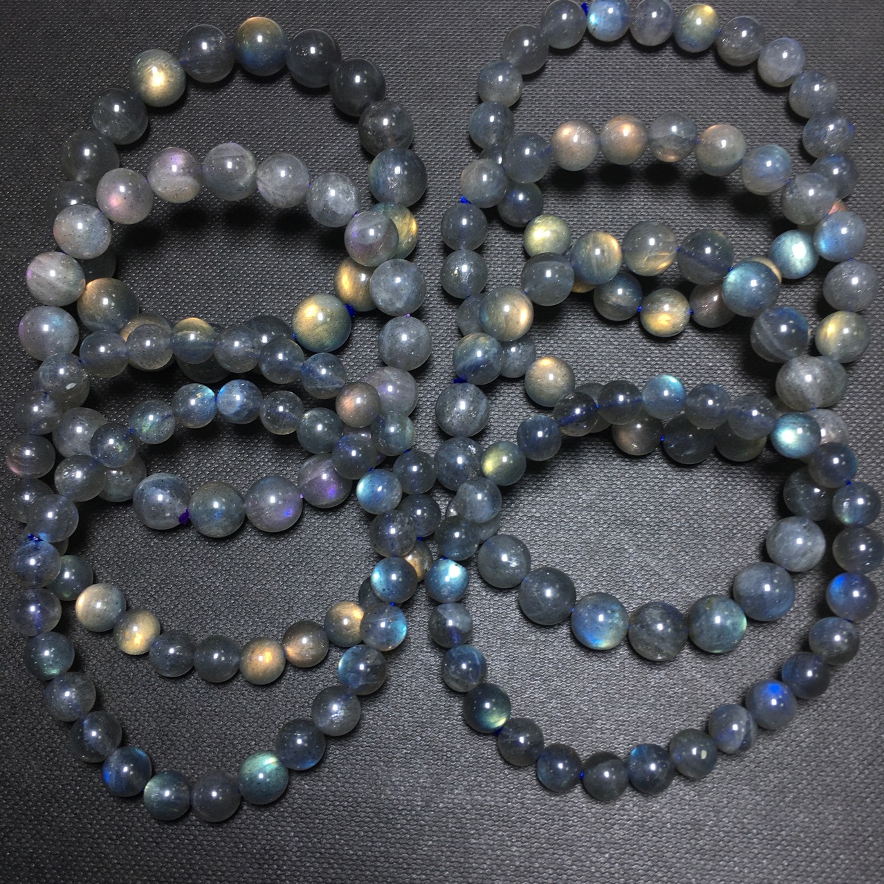 Women's Natural Crystal Grey Labradorite Bracelet