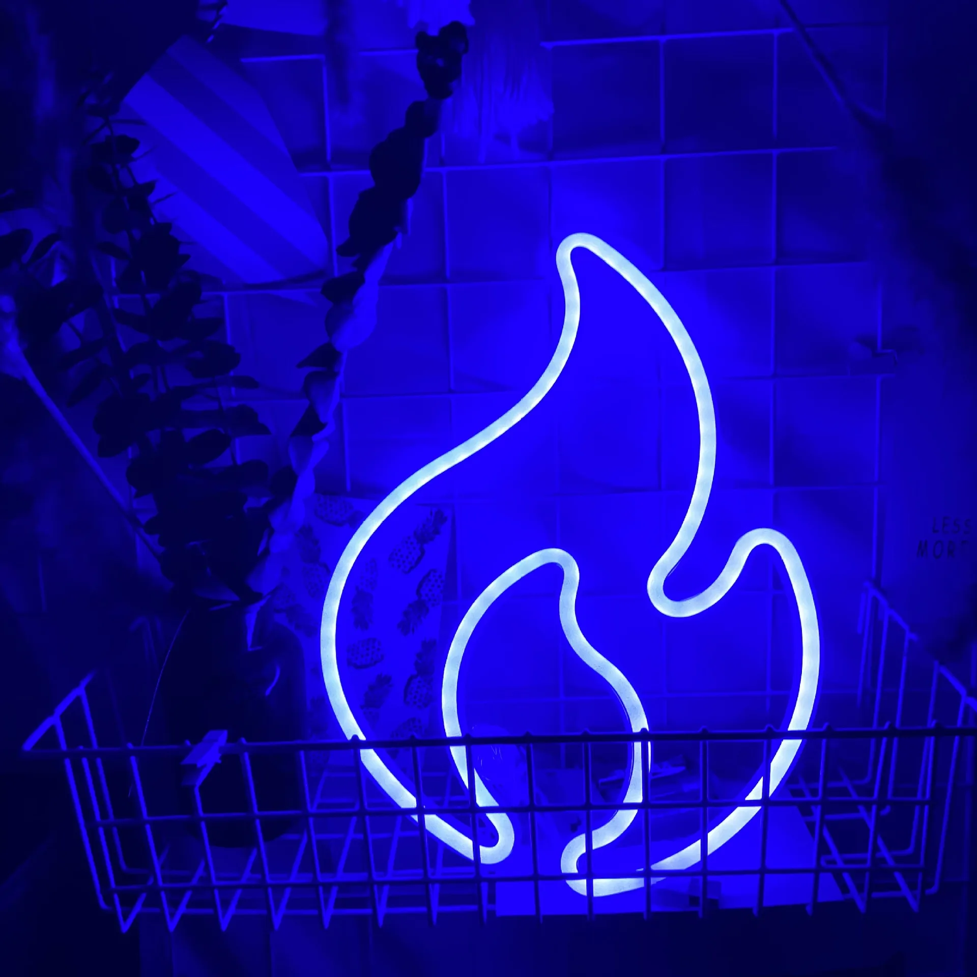 Neon LED Flame Light Creative Ins Net Red Room Lights Christmas Decoration Lights – image 5