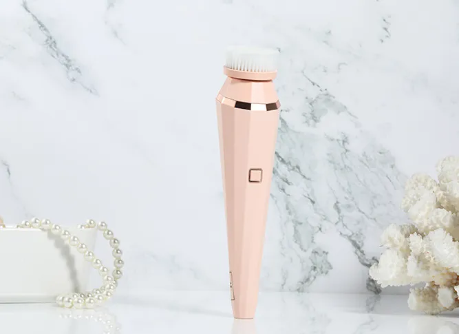 4 In 1 USB Rechargeable Electric Facial Cleansing Brush Soft Skin Care Portable Massager Face Brush Deep Cleaning Device – image 3