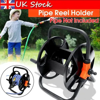 NEW Portable Hose Pipe Reel Garden Cart Free Standing Holder Water Hose 20m UK