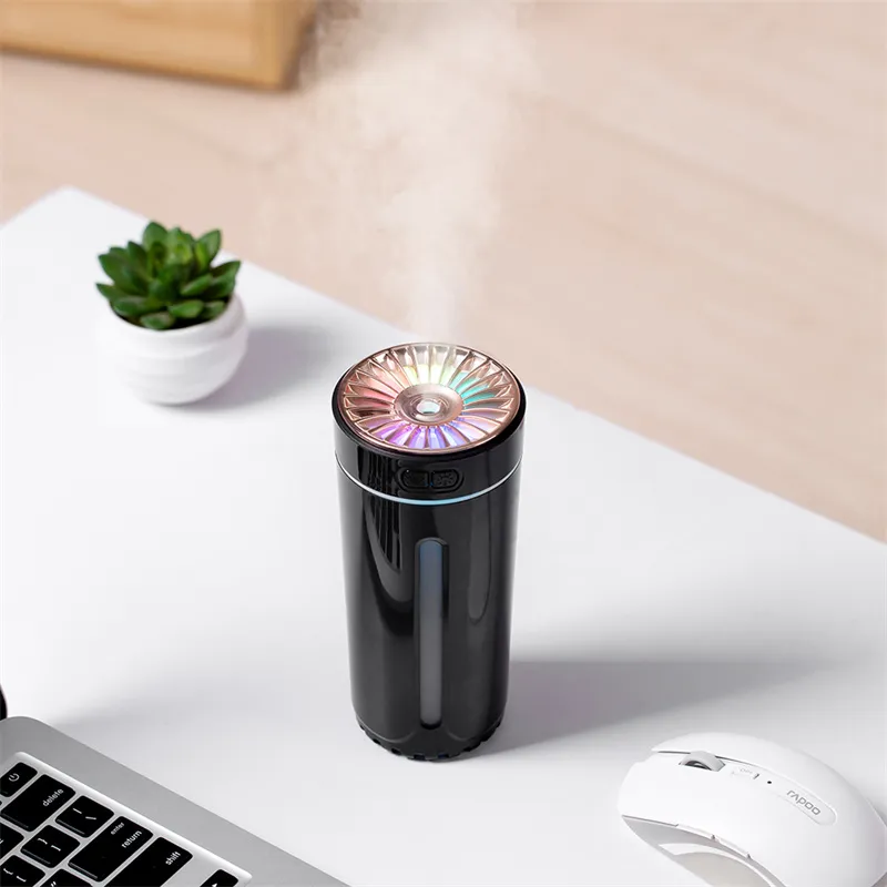 Wireless Air Humidifier Colorful Lights Mute Ultrasonic USB Fogger Diffuser Purifier 800mAh Rechargeabl Cool Mist Maker For Car – image 7