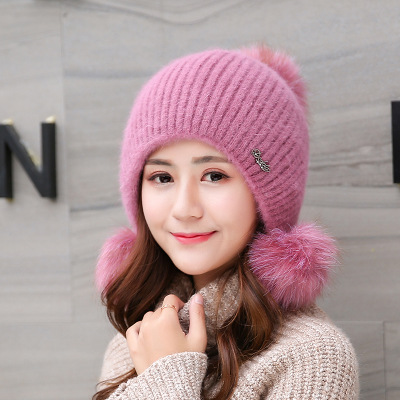 Title 1, Cute Autumn And Winter Warm Knitted Woolen Hat