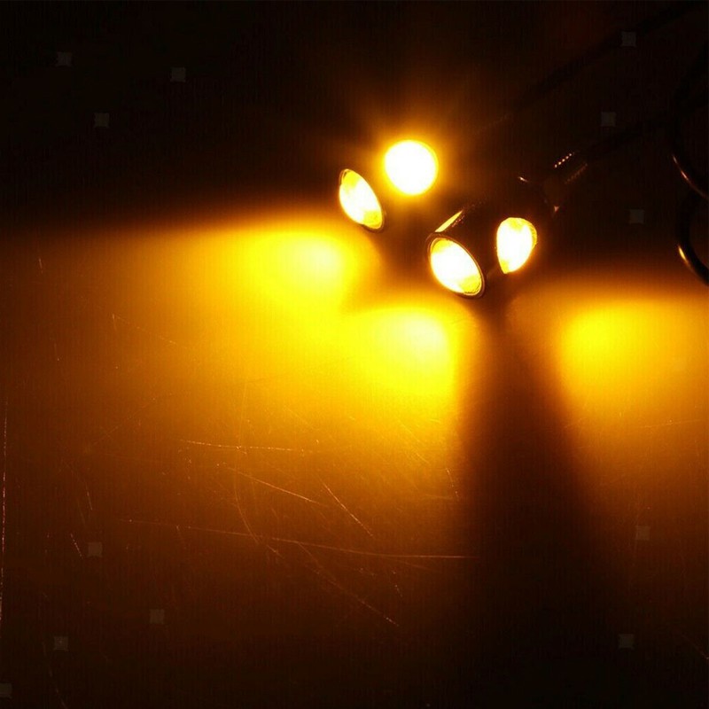 2X LED Black Micro Mini Tiny Small Indicators Turn Signal Motorcycle Motor Bike — image 2