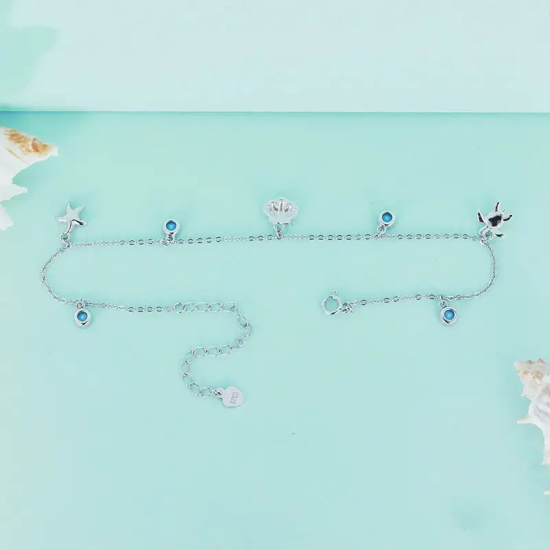 Original Summer Ocean Style Shell Feet Chain