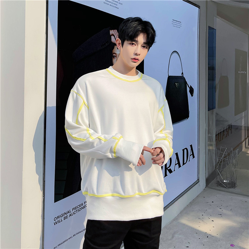 Fluorescent Patch Stripe Contrast Sweater