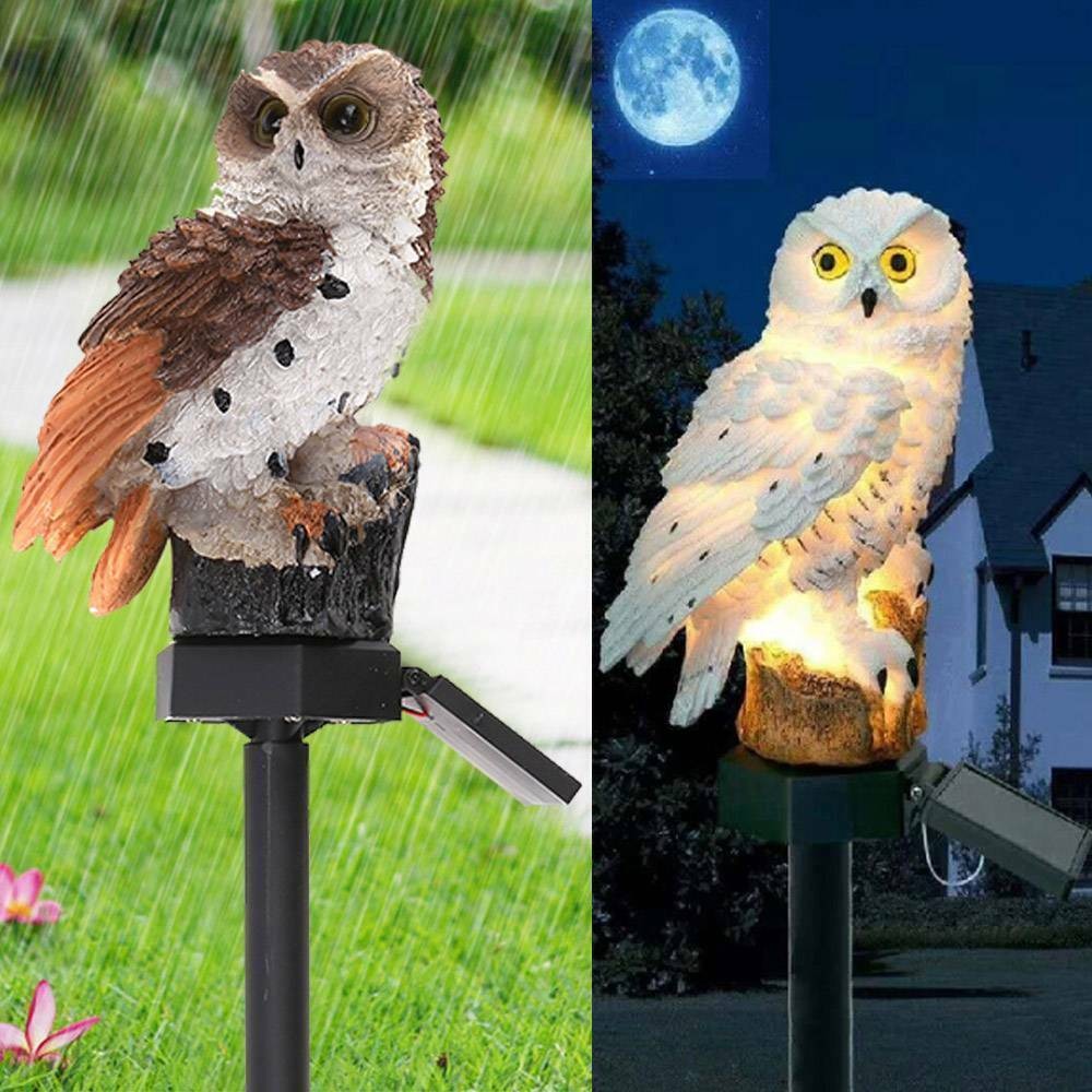 Solar Owl Garden Light Outdoor Waterproof LED Lawn Lamp For Pathway Yard Patio — image 9