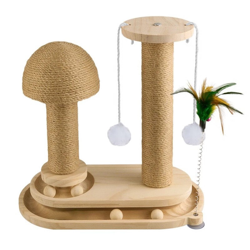 Large Cat Tree Scratching Post Pet Climbing Tower Post Kitten Activity Centre - Default