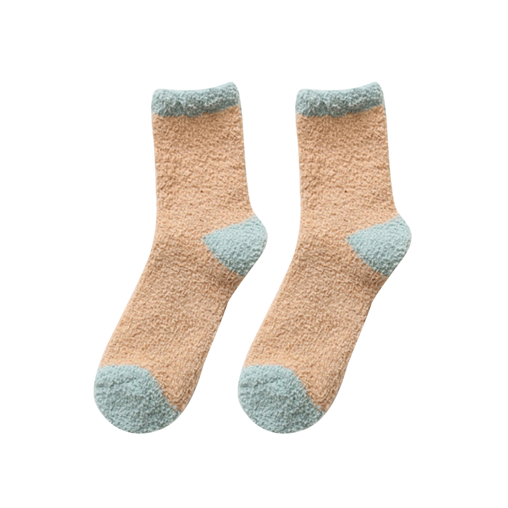 Title 6, Warm thick non-slip coral fleece socks offer ul...