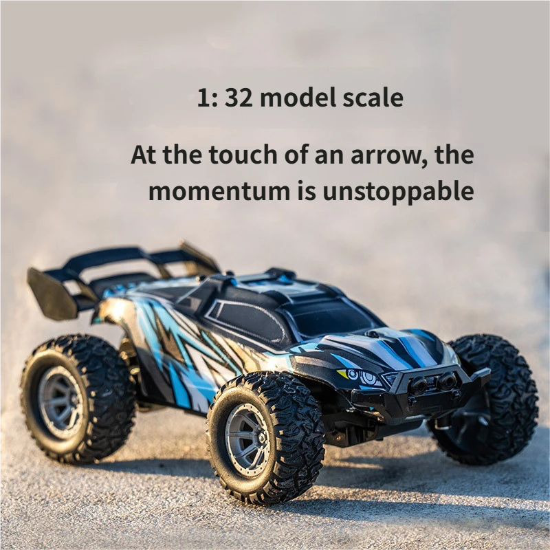 Blue Alloy Wireless RC Car With Controller - High-Speed Remote Control Toy For Kids Ages 7-14