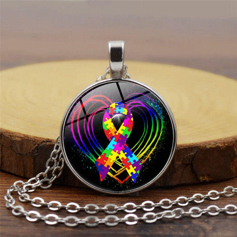 Time Gemstone Necklace Crystal Pendant Vintage Sweater Chain