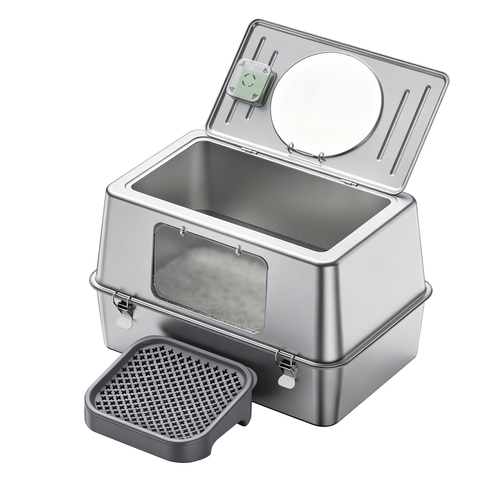 Only Self Pickup---All-stainless Steel Cat Litter Box - K1