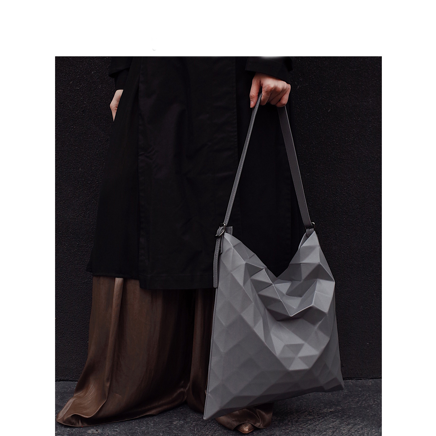 Casual One shoulder Shopping Bag Women's Bag Grey - Shop at LoveMi