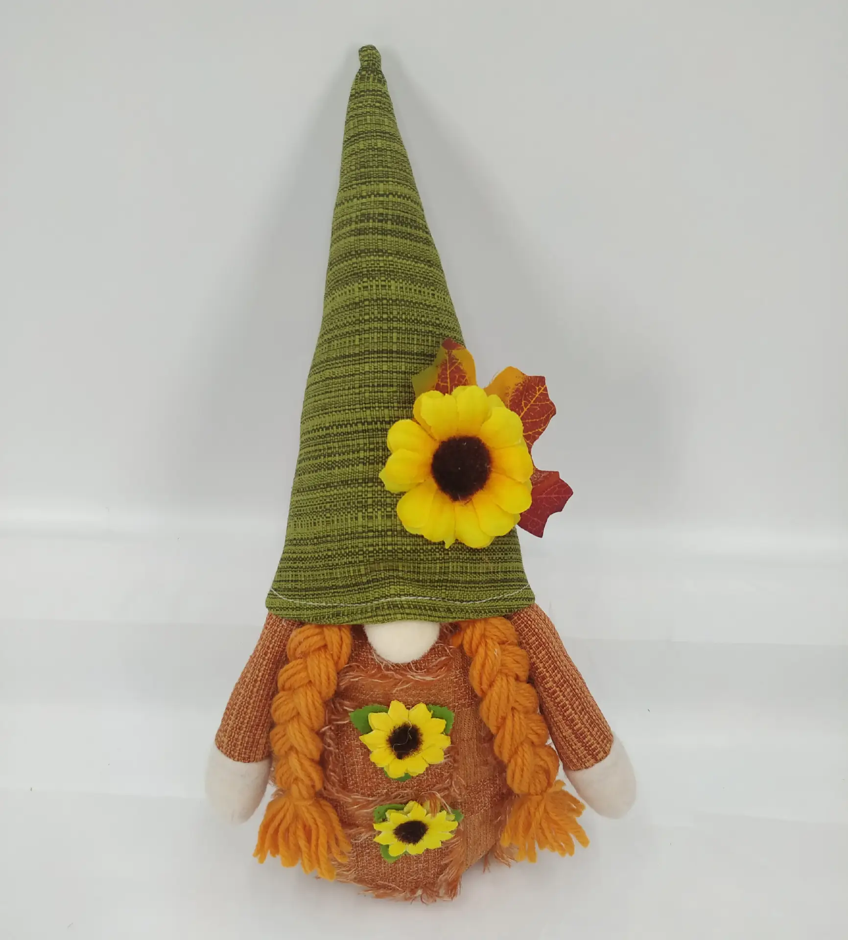 Harvest Festival Sunflower Long Legs Faceless Doll Decoration Ornament