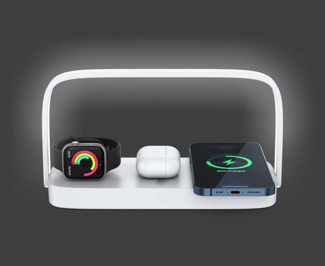 Three-in-one Mobile Phone Wireless Charger Small Night Lamp - Image 7