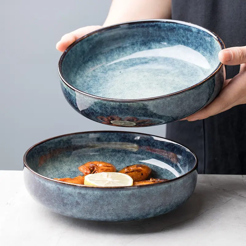 Nordic Creative Dishes Bowl Noodles Household Personalized Dish Deep