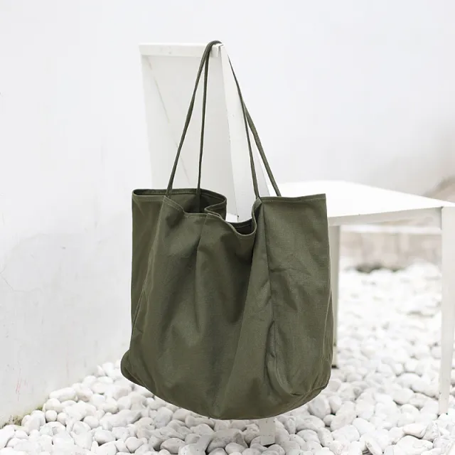 Women Handbags High Capacity Shoulder Bags For Shopping Canvas Totes Green - Shop at LoveMi