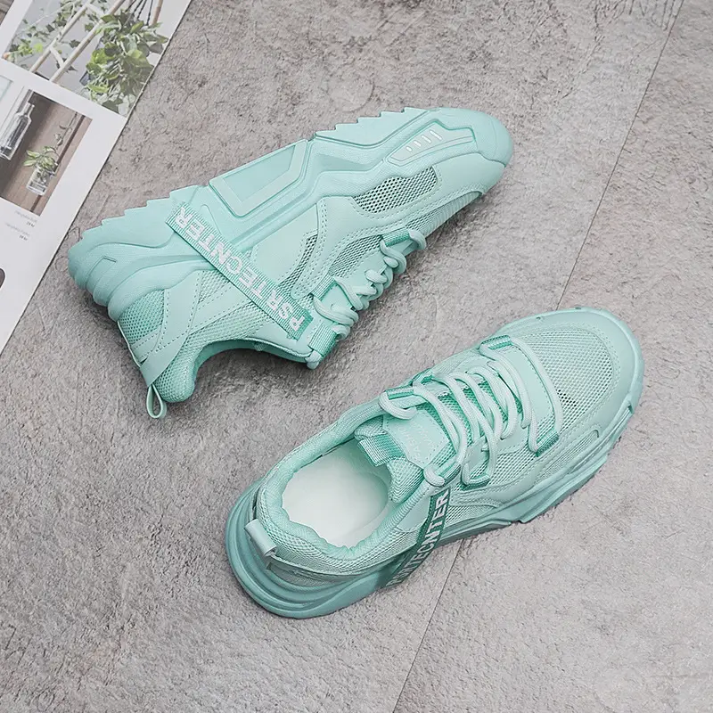 Breathable Old Shoes Women's Mesh Candy Color Sneakers