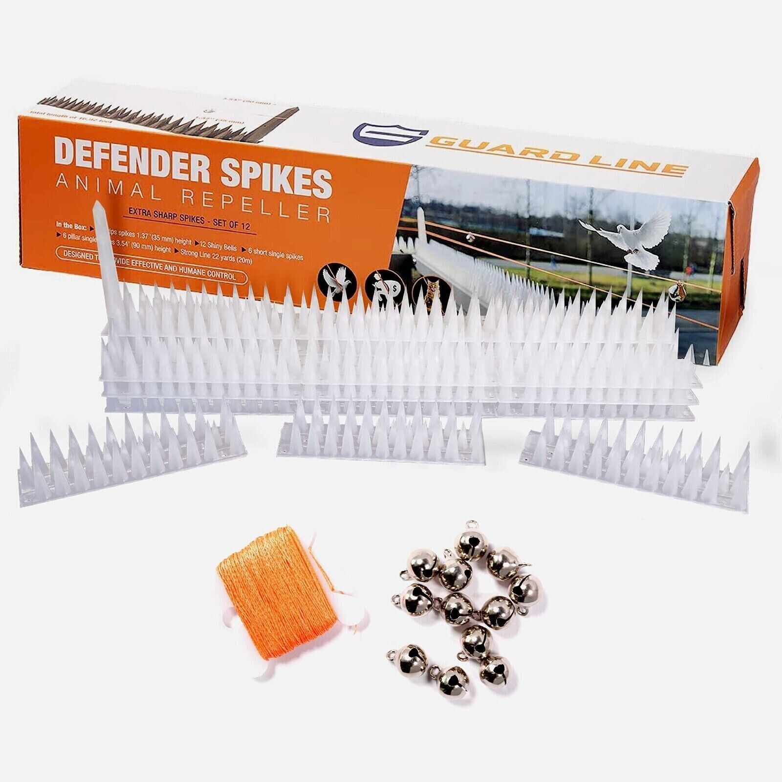 Bird Repellent Fence Kit for Small Animals. we ship only inside the US, USPS First Class Package 2 Day Handling , 2-5 Day Shipping. Bird Spikes 5.1m/16.92 FT Bird Deterrent Spikes for Small Birds Squirrels Cats Keep Birds Away from Fence Roof Railing Push